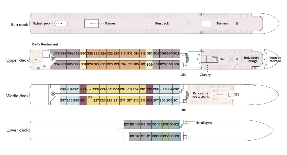 Spirit of the Danube deck plan